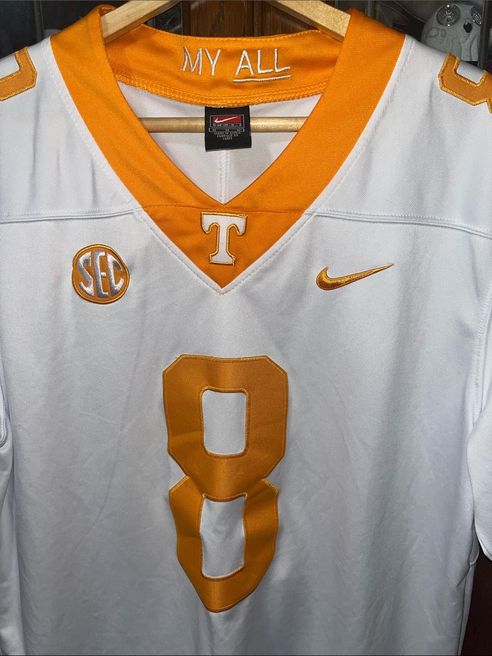Nike Team Tennessee Volunteers Football SEC Jersey Nico Iamaleava #8 Size Medium - Picture 4 of 8